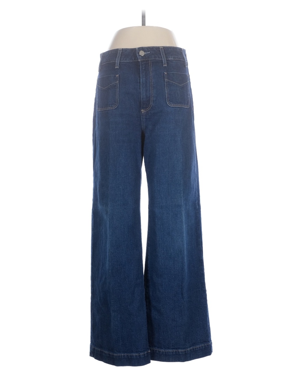 PAIGE Anessa Wide Leg Cropped Jeans 28